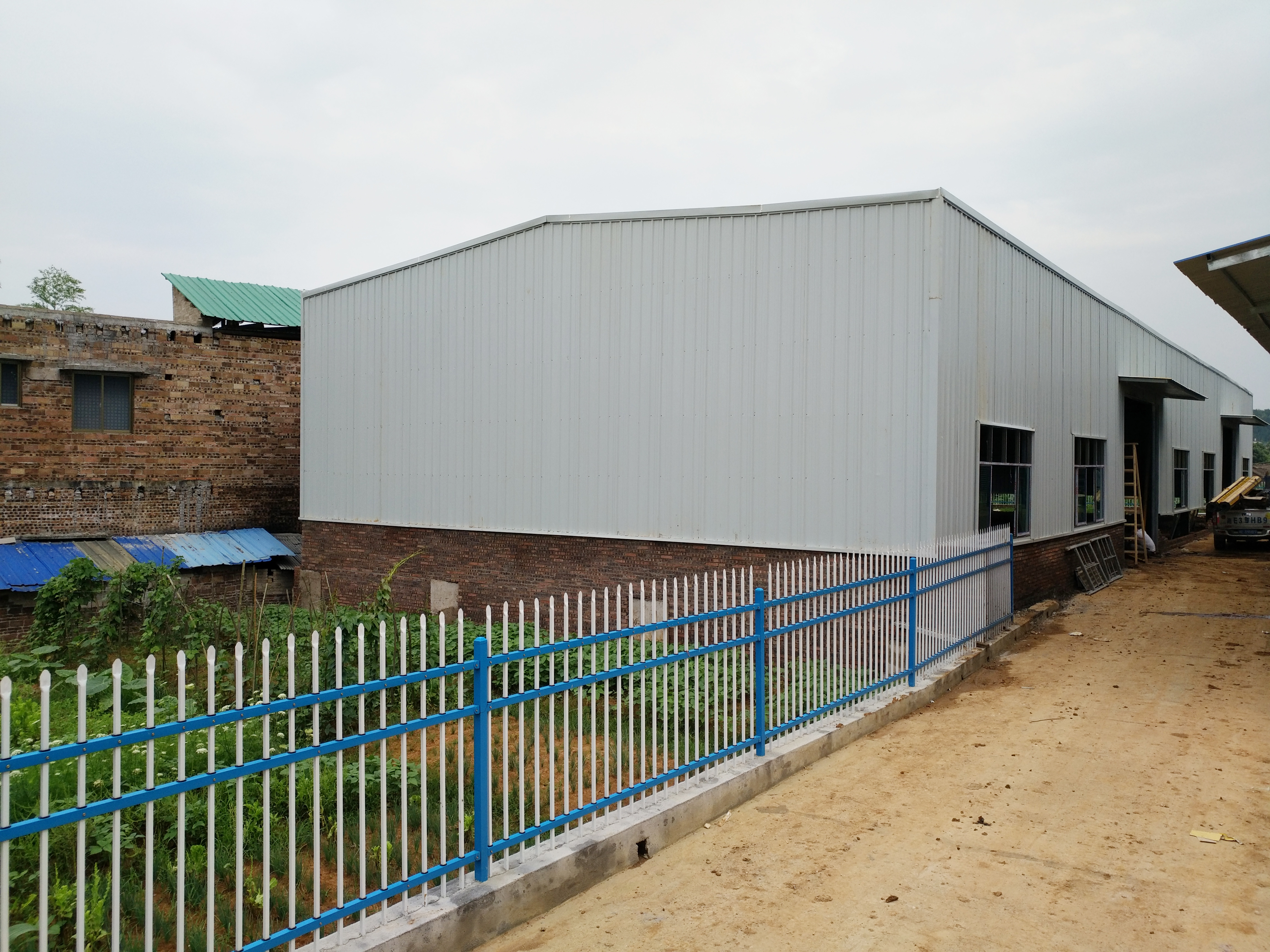 永嘉水厂钢结构车间案例 钢结构单层小厂房